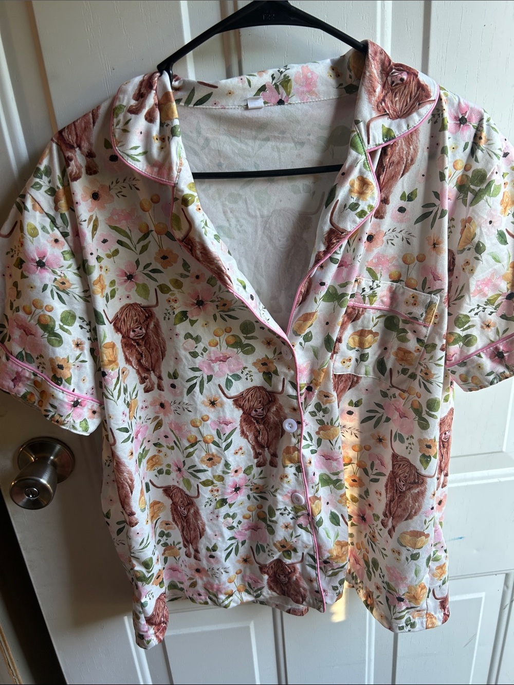 Women’s Pajama Top Highland Cow